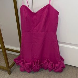Hot pink strapless do+be dress